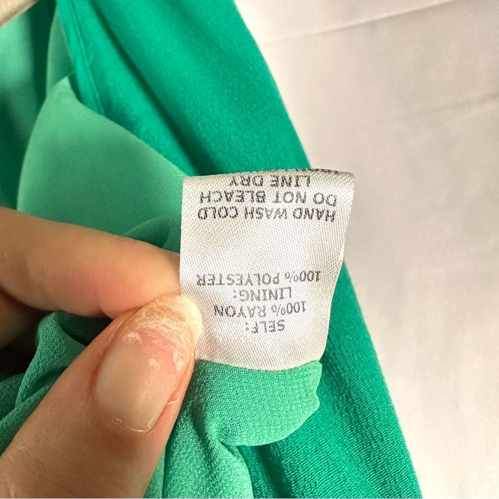 ee:some Emerald Green Wrap Maxi Dress Sleeveless Slit Womens M Wedding Guest - Picture 11 of 15